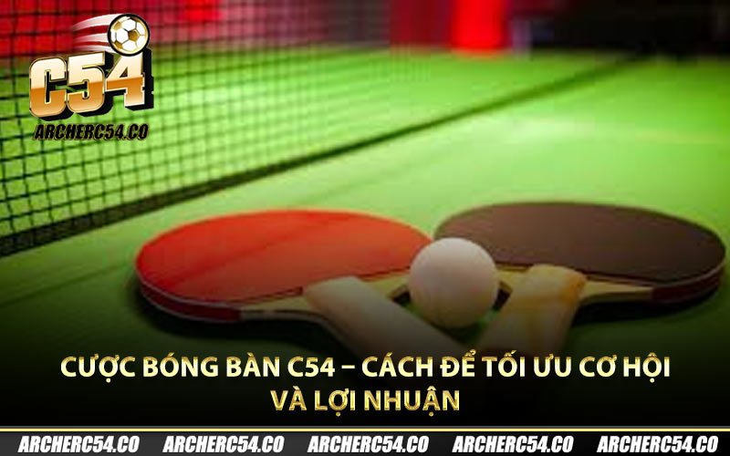 Cược Bóng Bàn C54 – Cách Để Tối Ưu Cơ Hội Và Lợi Nhuận